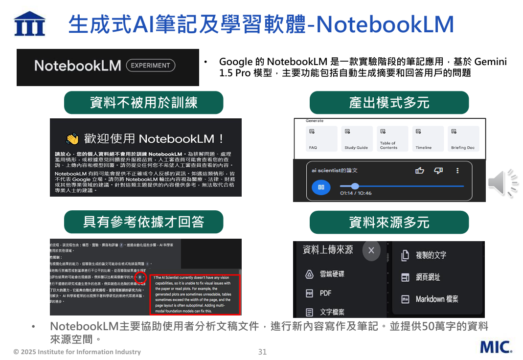 財團法人資訊工業策進會 韓揚銘博士《生成式AI技術與應用落地趨勢》